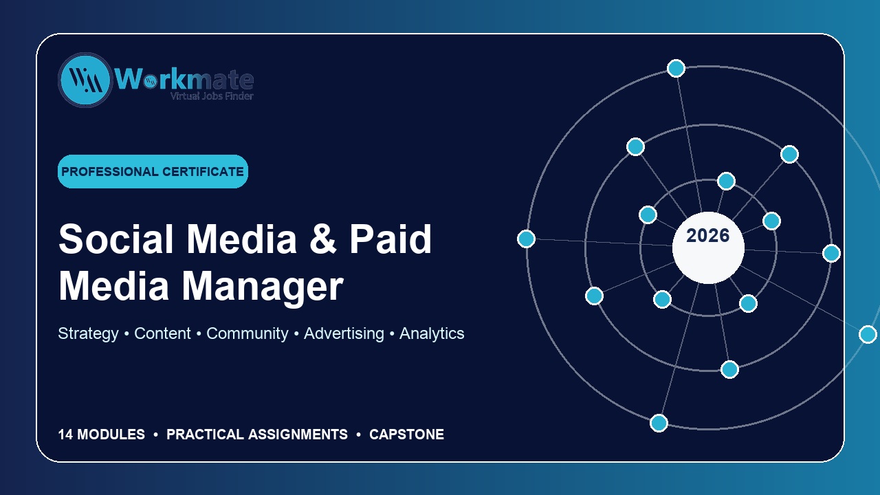 Social Media and Paid Media Manager 2026 professional certificate course