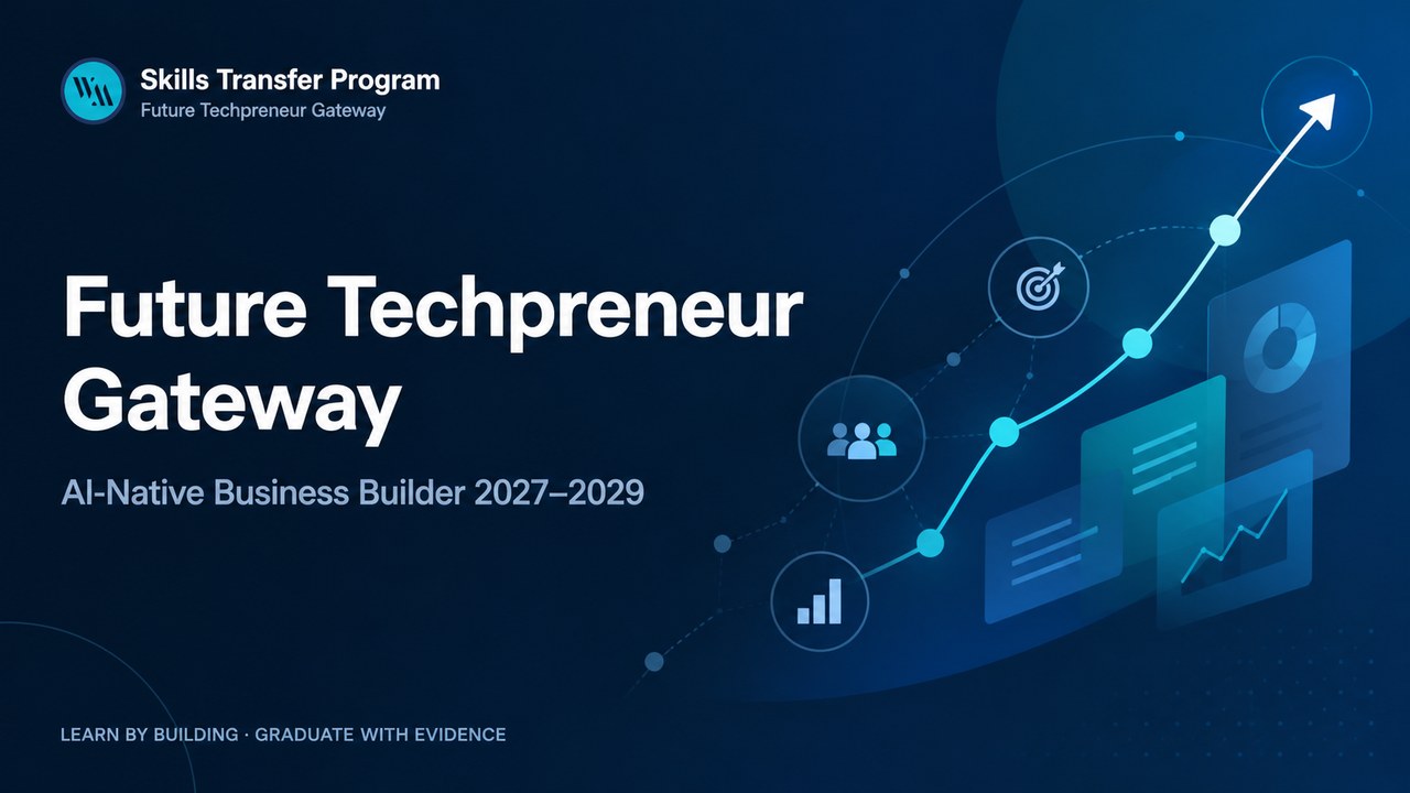 Future Techpreneur Gateway: AI-Native Business Builder 2027–2029 course cover
